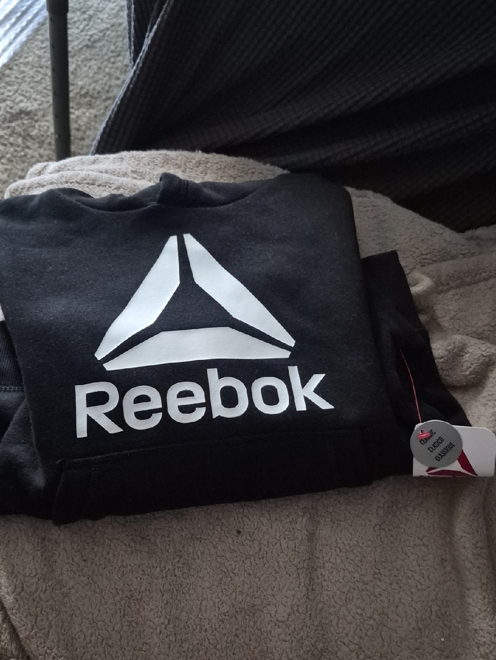 Reebok Black Pullover with White Logo